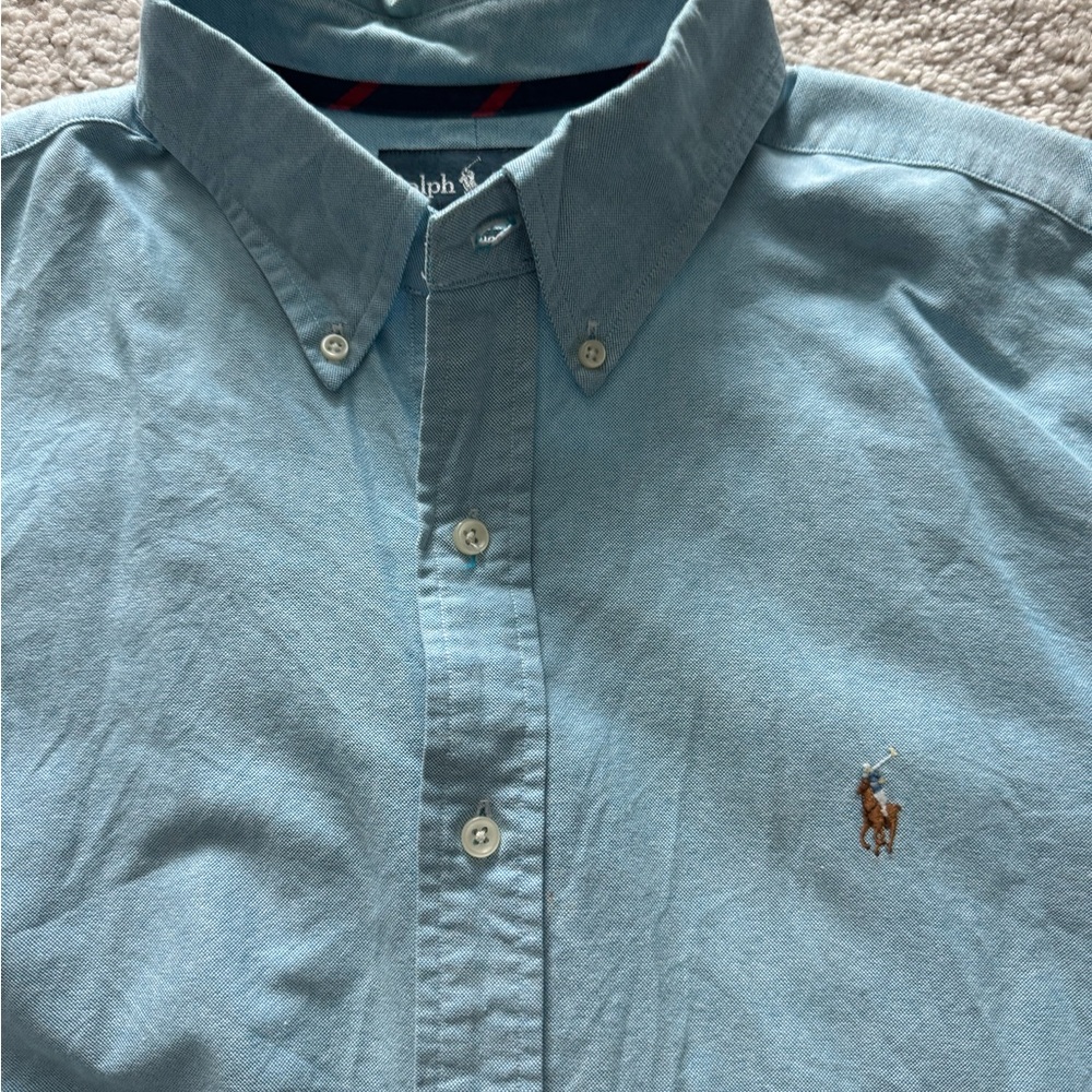 Polo Ralph Lauren Classic Fit Blue Oxford Button Down Shirt Mens XL
